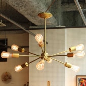 ACME Furniture ������ե��˥��㡼 SOLID BRASS LAMP 9ARM