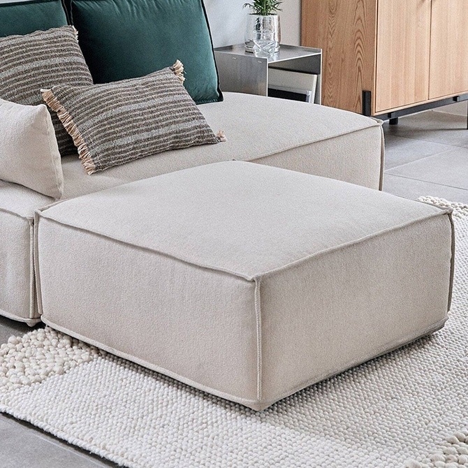 ☆本日限定価格☆ジャーナルスタンダードファニチャー　オットマン 白 LILLE(journal standard Furniture) JOURNAL STANDARD FURNITURE