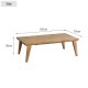Nichibi Woodworks ˥ӥåɥ RADI ǥ ĥơ֥ 120cm