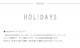 HOLIDAYS �ۥ�ǡ� peel �ԡ��� �����˥󥰥�����