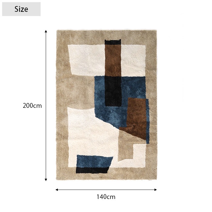 JOURNAL STANDARD FURNITURE ���㡼�ʥ륹��������ɥե��˥��㡼 GEOMETRIC ������ȥ�å� �饰 140��200cm