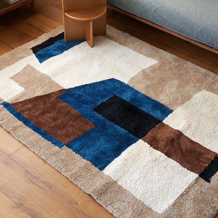 JOURNAL STANDARD FURNITURE ���㡼�ʥ륹��������ɥե��˥��㡼 GEOMETRIC ������ȥ�å� �饰 200��200cm