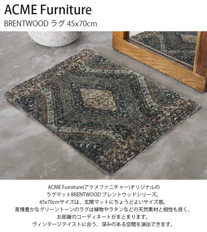ACME Furniture ������ե��˥��㡼 BRENTWOOD �֥��ȥ��å� �饰 45x70cm