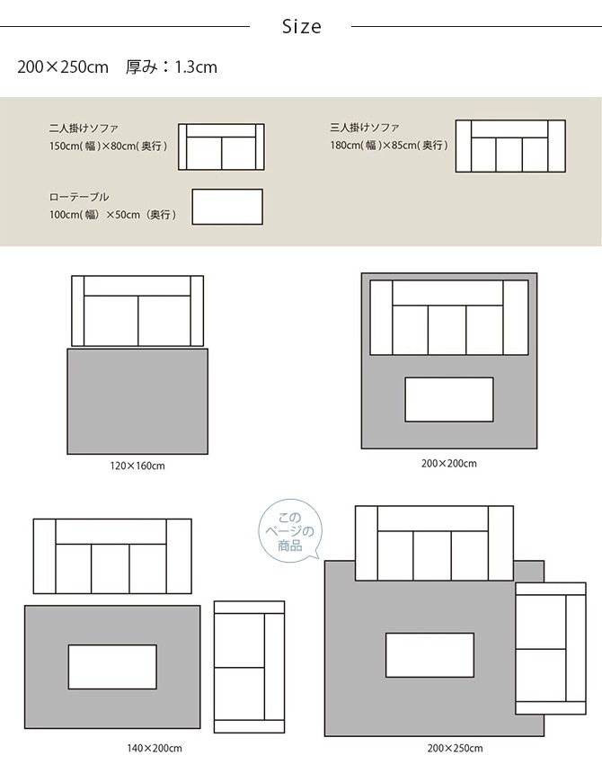 ACME Furniture ������ե��˥��㡼 BRENTWOOD �֥��ȥ��å� �饰 200x250cm