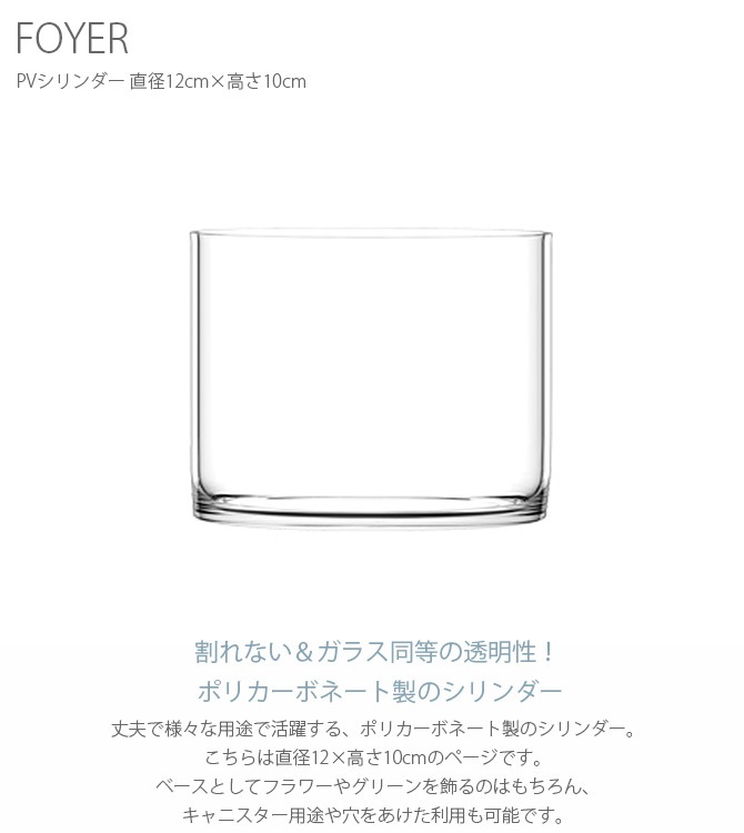 FOYER �ۥ磻�� PV�������� ľ��12cm�߹⤵10cm