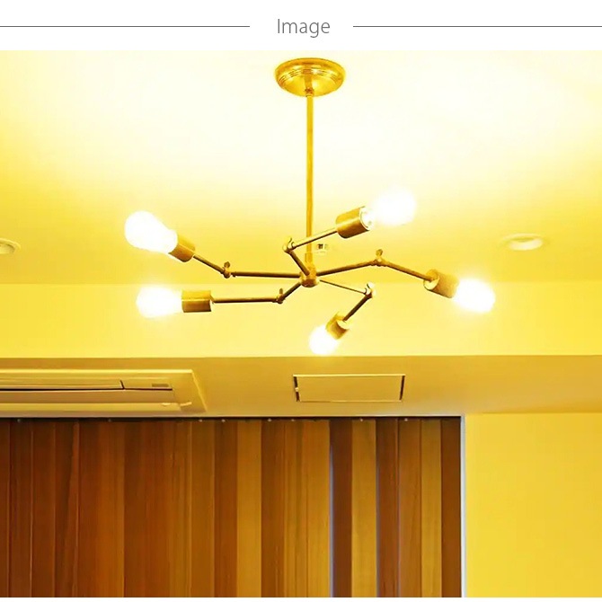 ACME Furniture ե˥㡼 SOLID BRASS LAMP 5ARM BLASS