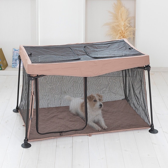 【犬用】たためて洗えるペットサークル　本体＋トップカバー＋防水シート（L）　一式 Pet Select by Nihonikuji ペットセレクト(公式) たためて