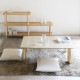 Nichibi Woodworks ˥ӥåɥ Lucius 륷 ĥơ֥ 120cm