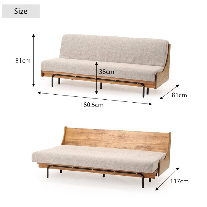 JOURNAL STANDARD FURNITURE ���㡼�ʥ륹��������ɥե��˥��㡼 HABITAT �ϥӥ� ���ե��٥å� ��180cm