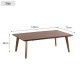 Nichibi Woodworks ˥ӥåɥ Rusty 饹ƥ ĥơ֥ 120cm