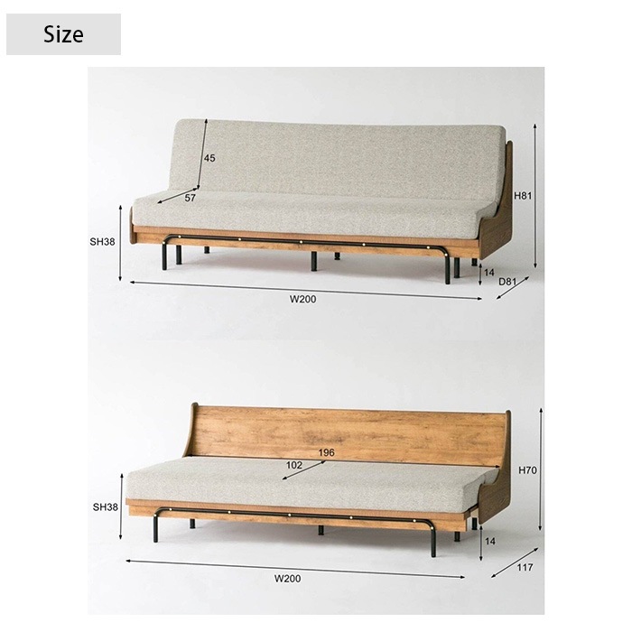 JOURNAL STANDARD FURNITURE ���㡼�ʥ륹��������ɥե��˥��㡼 HABITAT �ϥӥ� ���ե��٥å� ��200cm