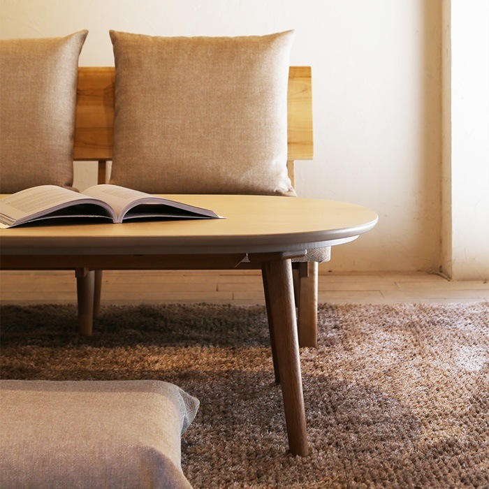 Nichibi Woodworks �˥��ӥ��åɥ���� mikasa �ߥ��� �����ĥơ��֥� ��120cm �⤵40cm