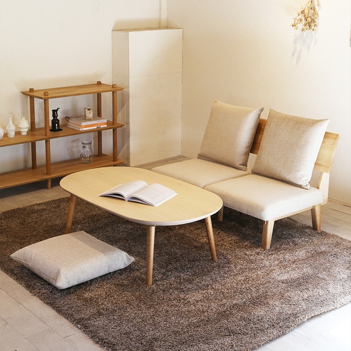 Nichibi Woodworks �˥��ӥ��åɥ���� mikasa �ߥ��� �����ĥơ��֥� ��120cm �⤵40cm