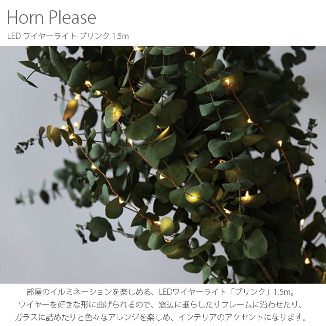 Horn Please �ۡ��� �ץ꡼�� LED �磻�䡼�饤�� �֥�� 1.5m
