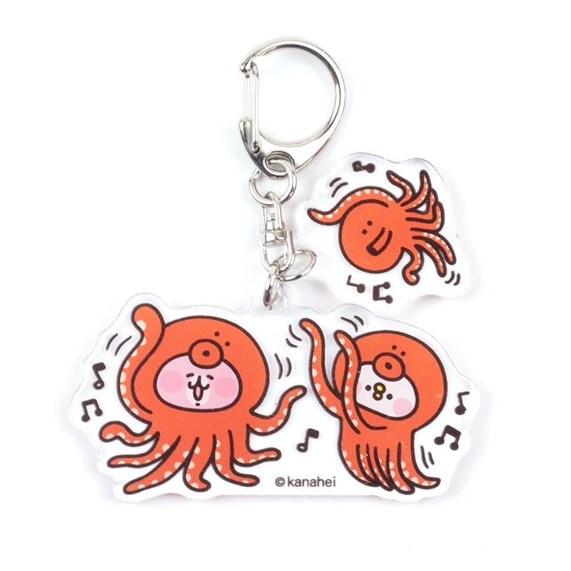 ピスケ うさぎ 2連アクリルキーホルダー タコ キャラクター 仙台うみの杜水族館 オンラインストア