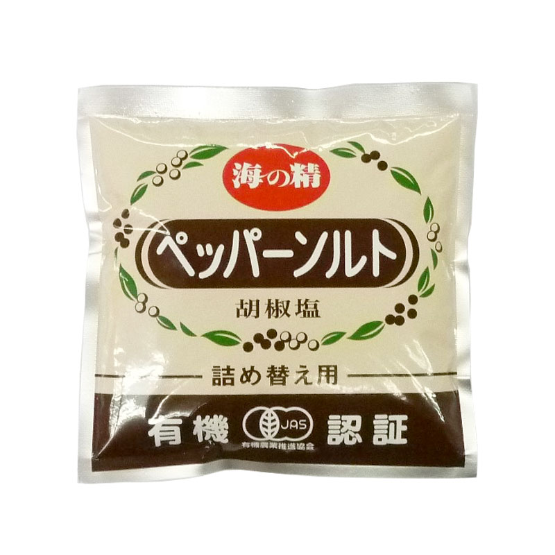 海の精 有機ペッパーソルト 詰め替え用 55g | ☆海の精の商品,調味塩