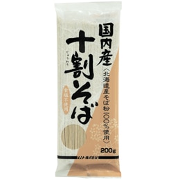 国内産十割そば　200ｇ