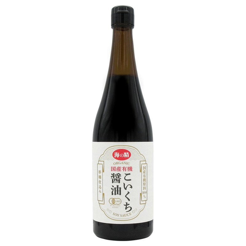 海の精　国産有機・こいくち醤油　720ml