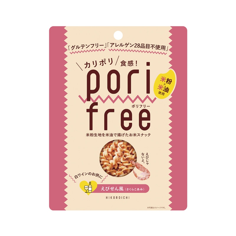 ポリフリー（お米のスナック）えびせん風（さくらこあみ） 25g【数量