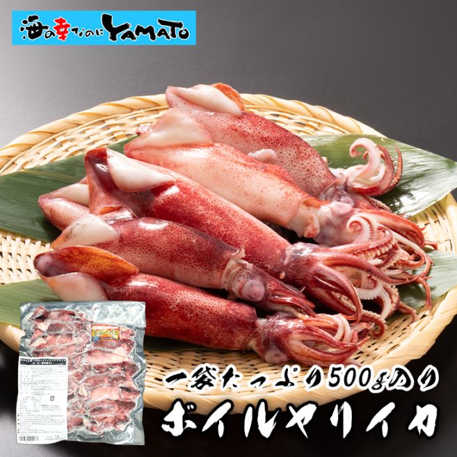 カリフォルニア ボイルヤリイカ 500g 18尾以上