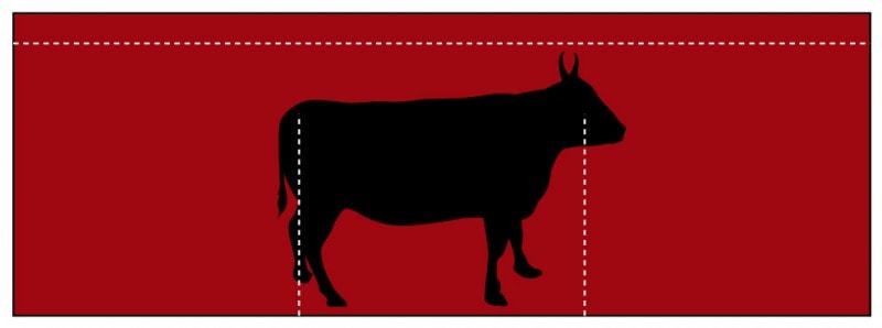 のれん AS75546 【牛】