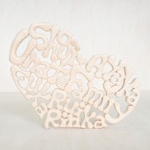 ハート型ネームプレート