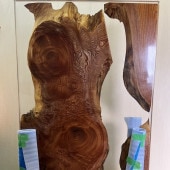 欅×レジンテーブル天板