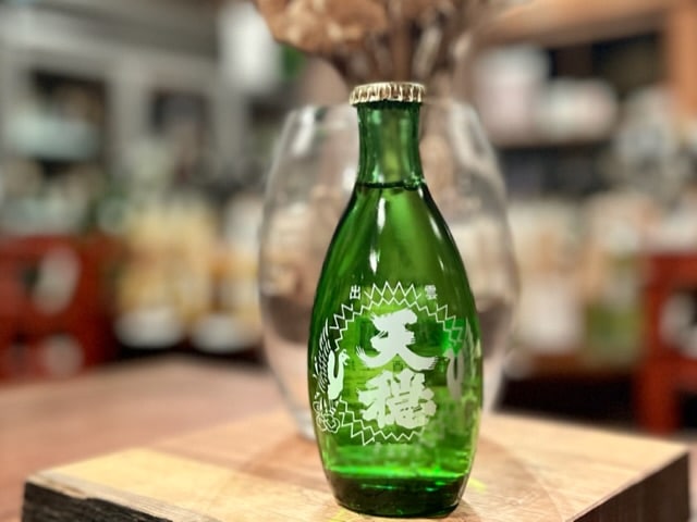 天穏　上撰(純米酒) 火入れ 徳利瓶 180ml【地元限定】