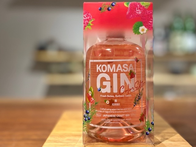 KOMASA GIN 苺(ICHIGO) Color Edition 小正醸造 500ml【ジン45%】※専用箱付き