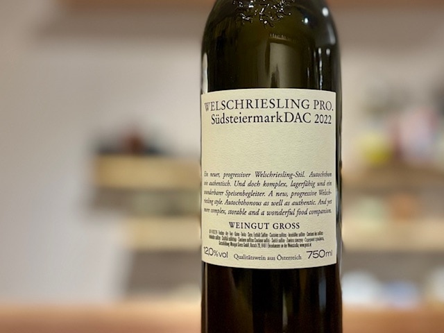 ヴェルシュ・リースリング・プロ・ズートシュタイヤーマルク 2022（WELSCHRIESLING PRO. SUDSTEIERMARK DAC 2022）白