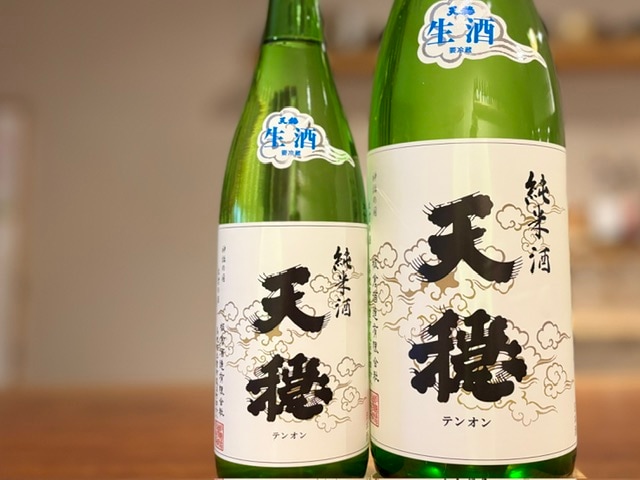 天穏 純米 白ラベル 新酒生酒 新稲嘗(にいなめ) 1800ml【数量限定