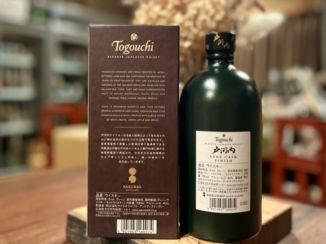 戸河内 SAKE CASK FINISH ブレンデッドジャパニーズウイスキー（Togouchi Sake Cask Finish Blended Japanese Whisky）700ml【ウイスキー40%】