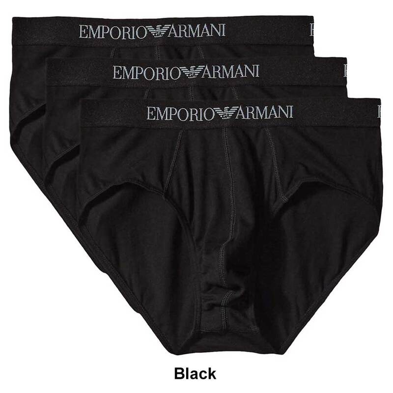 EMPORIO ARMANI(エンポリオアルマーニ)ブリーフ ビキニ アンダーウェア ロゴ シンプル 3枚セット お買い得 パック メンズ 男性用 下着 ギフト 110824 CC722