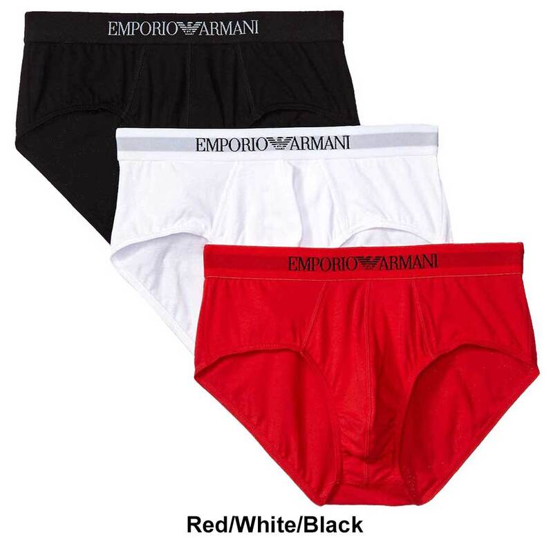 EMPORIO ARMANI(エンポリオアルマーニ)ブリーフ ビキニ アンダーウェア ロゴ シンプル 3枚セット お買い得 パック メンズ 男性用 下着 ギフト 110824 CC722