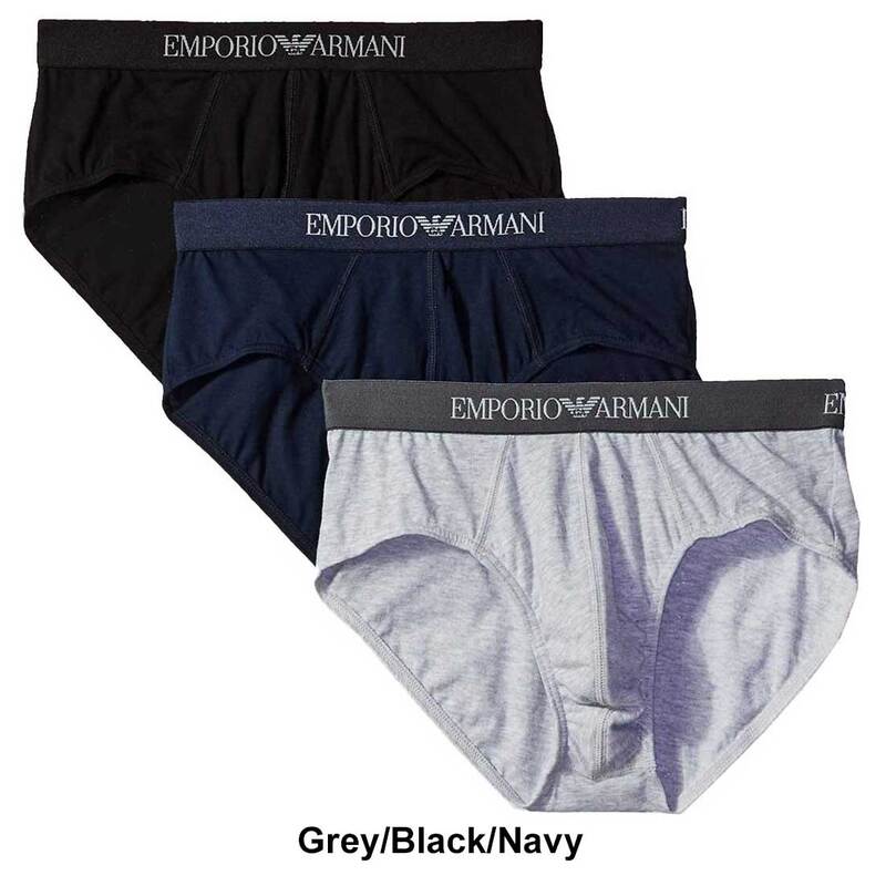 EMPORIO ARMANI(エンポリオアルマーニ)ブリーフ ビキニ アンダーウェア ロゴ シンプル 3枚セット お買い得 パック メンズ 男性用 下着 ギフト 110824 CC722
