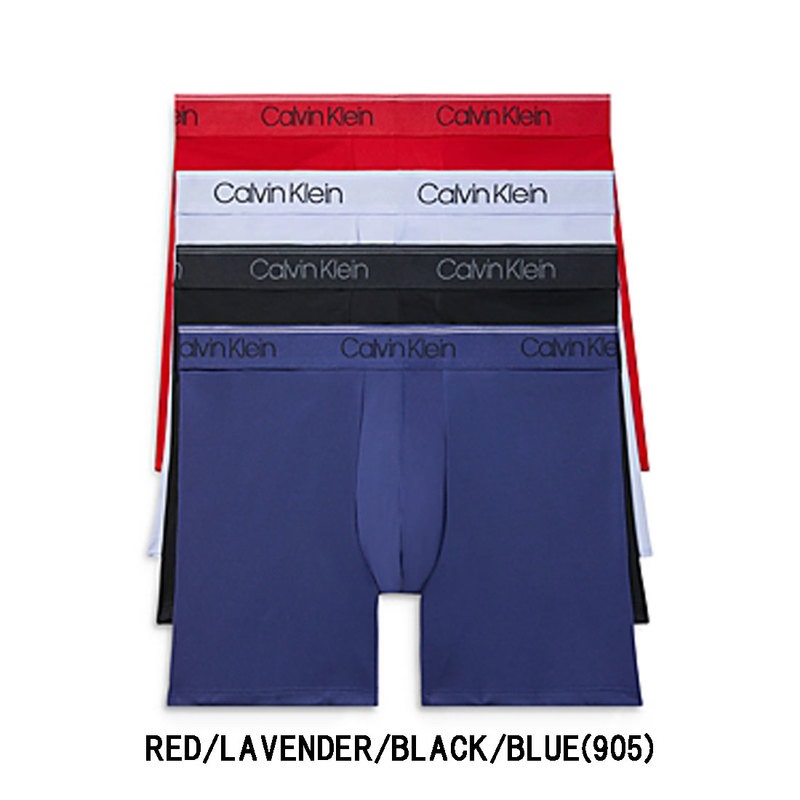 Calvin Klein(カルバンクライン)ボクサーパンツ 4枚セット メンズ 下着 MICROFIBER STRETCH NB2790