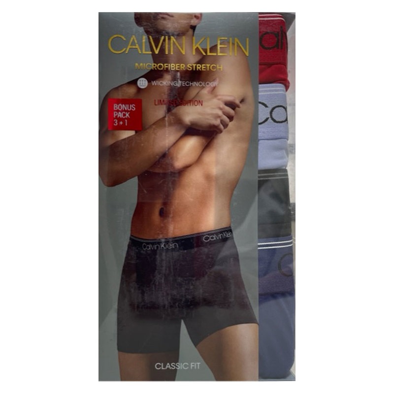 Calvin Klein(カルバンクライン)ボクサーパンツ 4枚セット メンズ 下着 MICROFIBER STRETCH NB2790