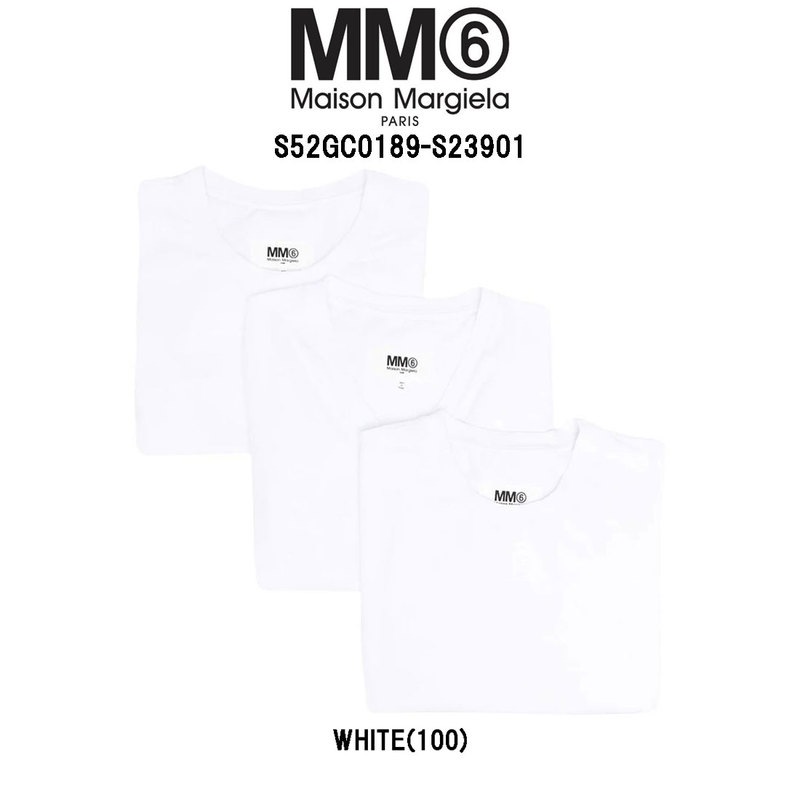 (SALE)MM6 Maison Margiela(エムエム6 メゾンマルジェラ)Tシャツ 3枚セット パック レディース S52GC0189-S23901