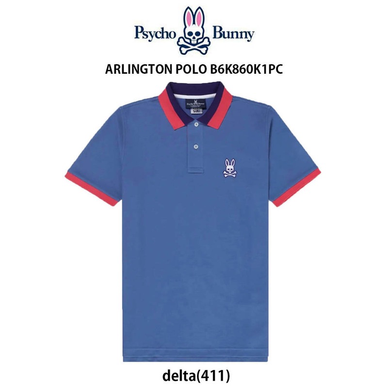 Psycho Bunny(サイコバニー)ポロシャツ 半袖 スポーツ ゴルフ メンズ ARLINGTON POLO B6K860K1PC