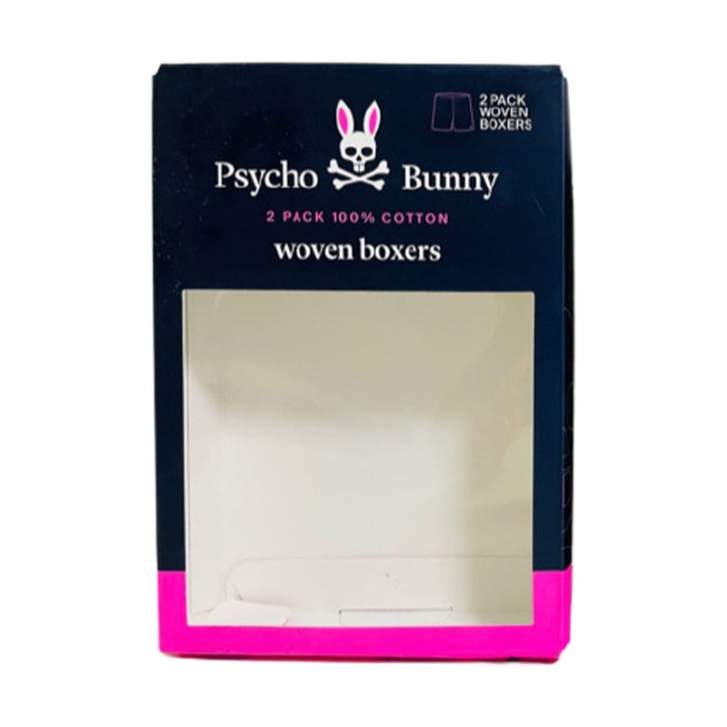 (訳ありSALE)Psycho Bunny(サイコバニー)ギフト 2枚セット トランクス お買い得 パック メンズ 下着 B6V201Q1CO