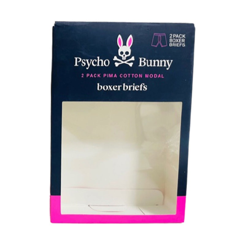 (訳ありSALE)Psycho Bunny(サイコバニー)ギフト 2枚セット ニット ボクサーパンツ お買い得 パック メンズ 下着 B6V209Q1CM
