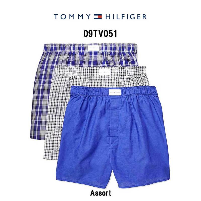 (SALE)TOMMY HILFIGER(トミーヒルフィガー)トランクス 3枚セット お買い得 パック メンズ 下着 09TV051