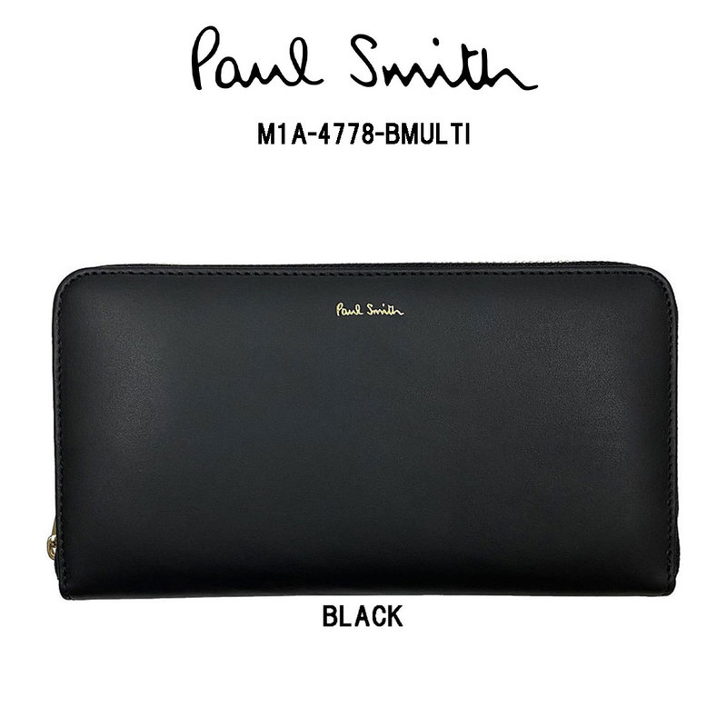 (SALE)Paul Smith(ポールスミス)長財布 ラウンドジッパー 小物 アクセサリー M1A-4778-BMULTI