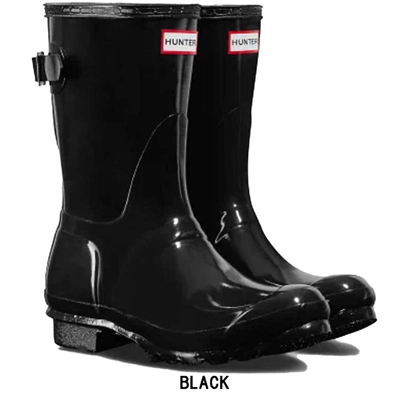HUNTER(ハンター)レインブーツ 長靴 後ろ調整可 レディース ORIGINAL BACK ADJUSTABLE SHORT GLOSS WFS1013RGL