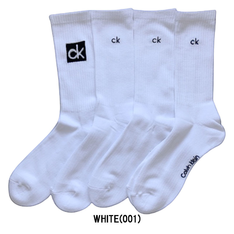 Calvin Klein(カルバンクライン)ck メンズ ソックス カジュアル ロゴ 4足組 男性用靴下 CVM201CR87
