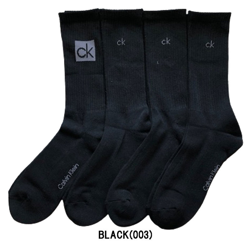 Calvin Klein(カルバンクライン)ck メンズ ソックス カジュアル ロゴ 4足組 男性用靴下 CVM201CR87
