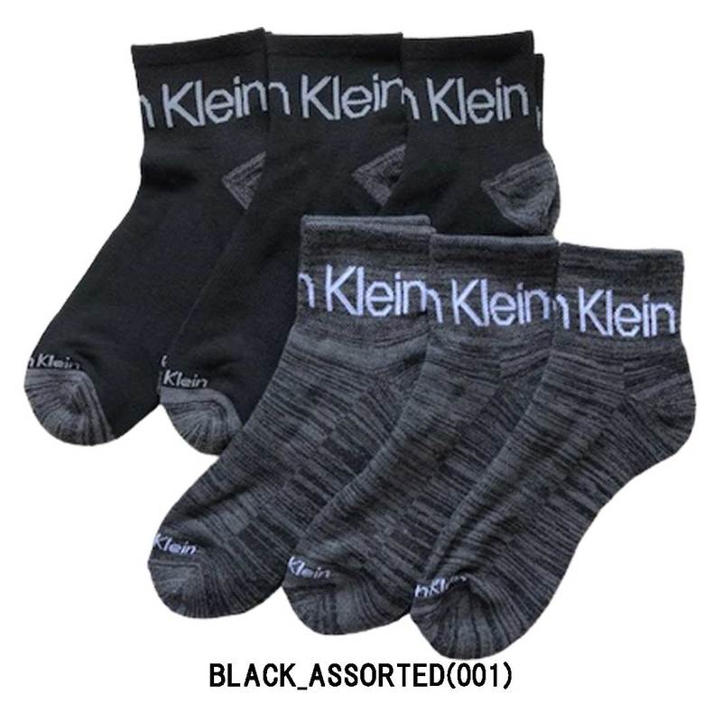 Calvin Klein(カルバンクライン)ck メンズ ソックス ショート アンクル スポーツ 6足組 男性用靴下 CVM213QT04