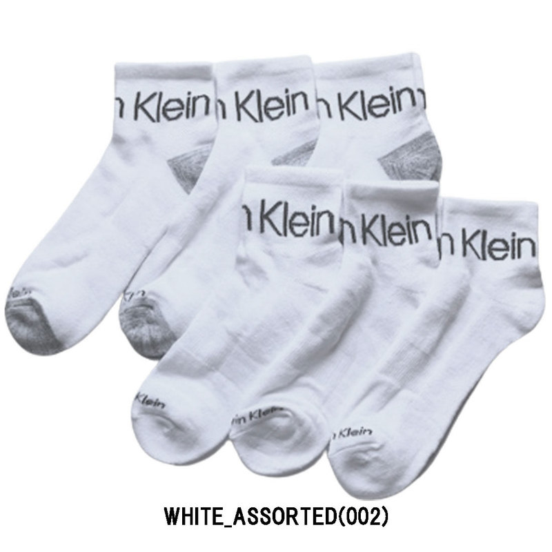 Calvin Klein(カルバンクライン)ck メンズ ソックス ショート アンクル スポーツ 6足組 男性用靴下 CVM213QT04