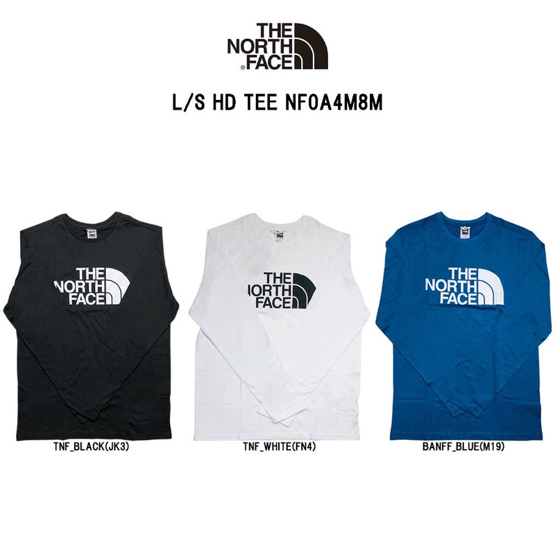 THE NORTH FACE(ザノースフェイス)クルーネック Tシャツ 長袖 アウトドア ロゴ 綿100% メンズ L/S HD TEE NF0A4M8M