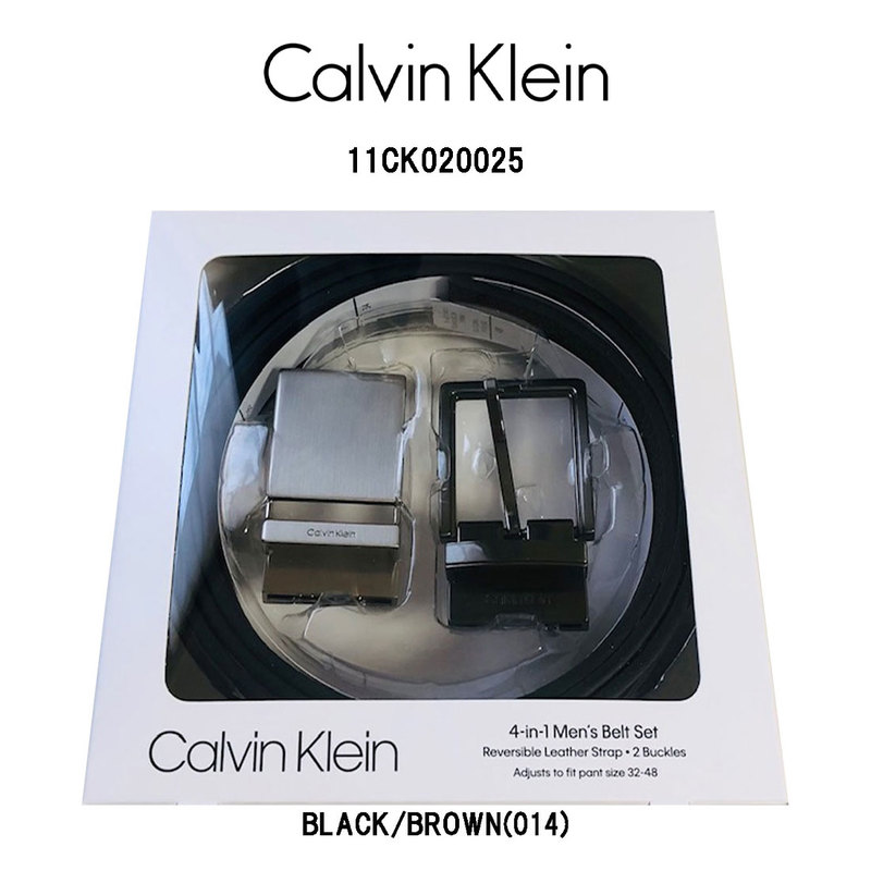 Calvin Klein(カルバンクライン)レザー ベルト セット リバーシブル スーツ ビジネス カジュアル メンズ ck 11CK020025